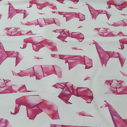 Origami rosa verkleinert Detail