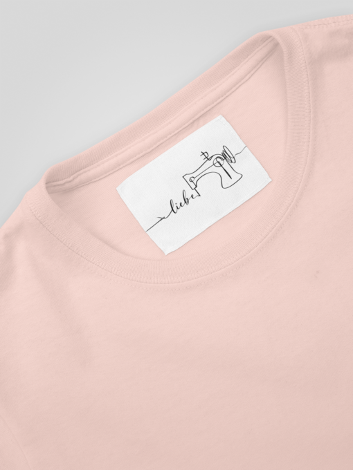 clothing label mockup featuring a sweatshirt on a flat surface 28973